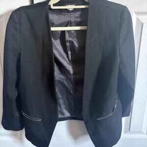 Express Cropped Black Blazer